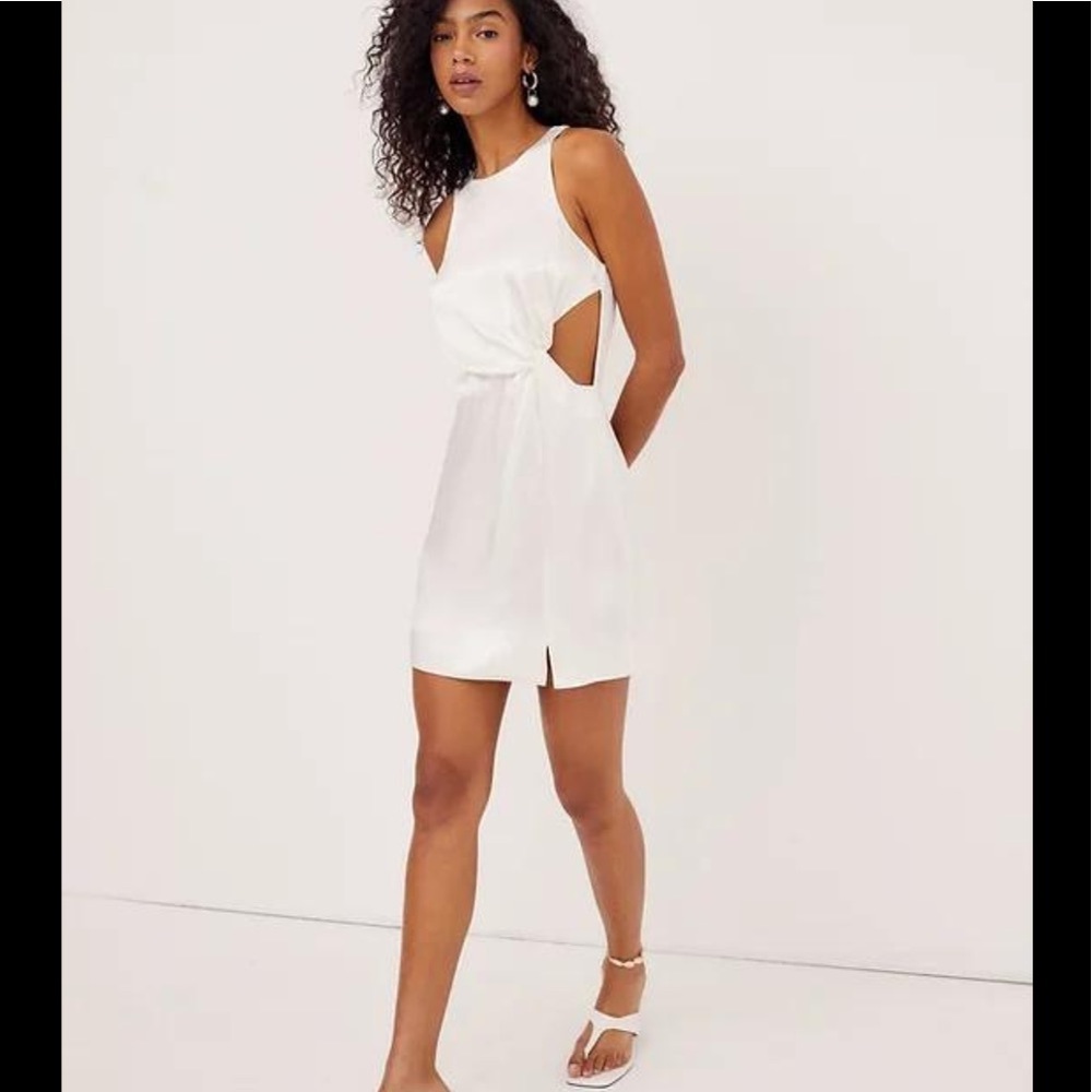 RARE! For love & lemons urban outfitters lucy white cutout minidress S - Picture 1 of 9